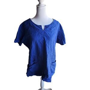 Woman's Blue Scrub - Size L - 17 W x 26 L